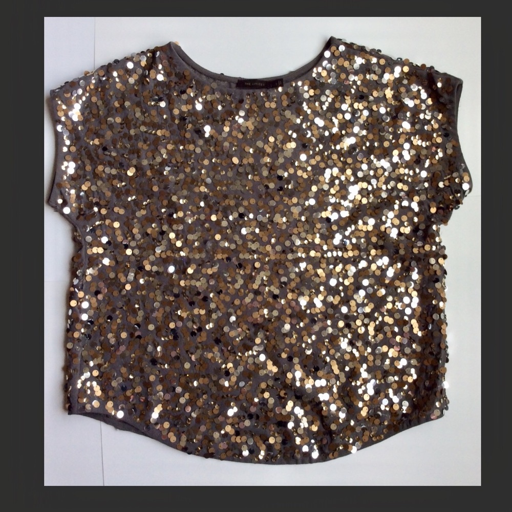 The Limited sequined top size L